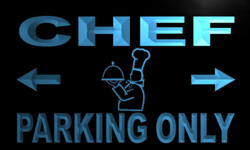 Chef Parking Only Neon Light Sign
